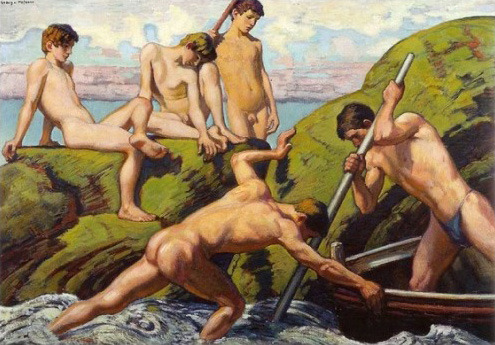 designedfordesire:  Naked Boatmen and Youths