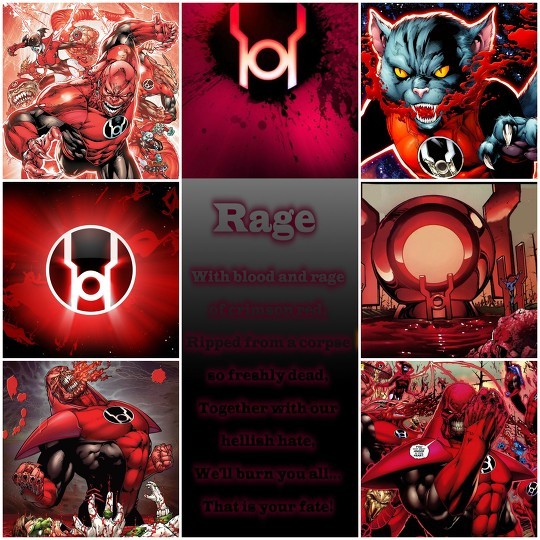 Out of Order — Red Lantern Aesthetic Emotion: Rage...