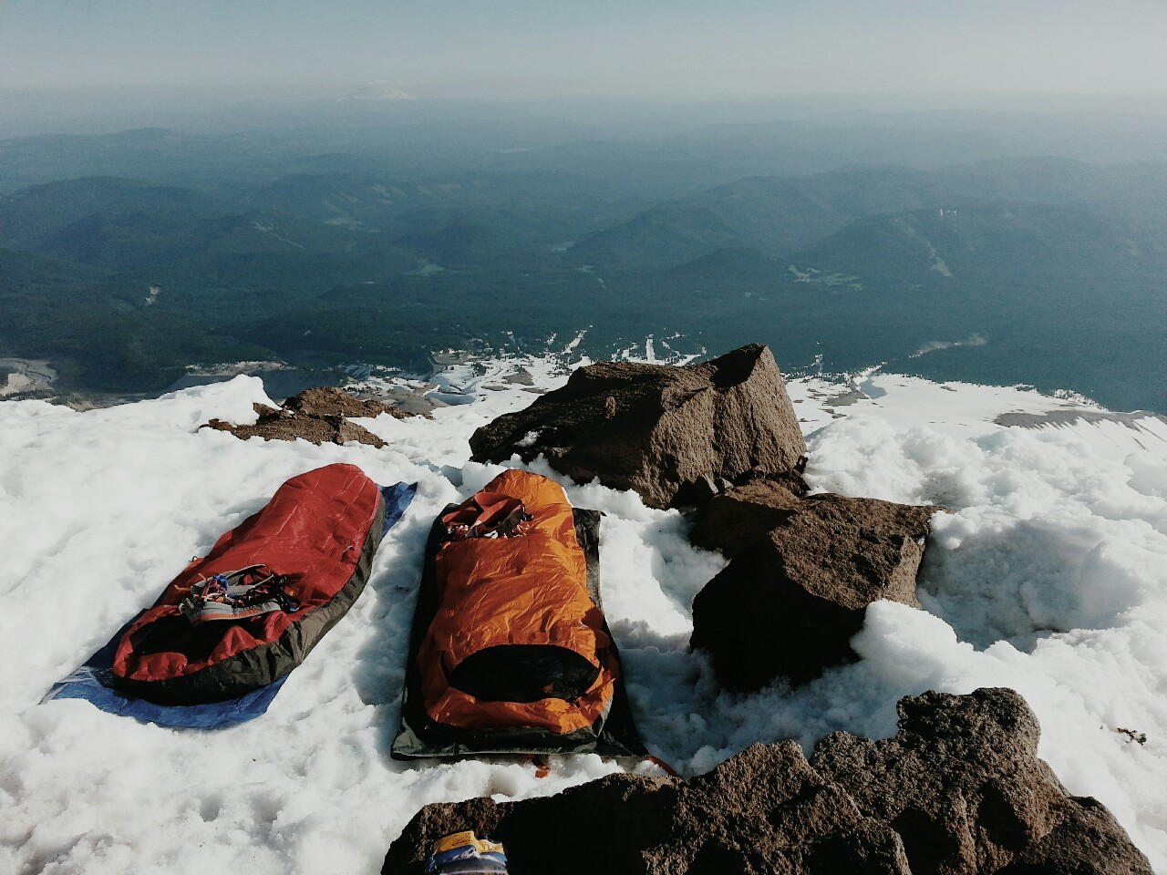 ronaldhope:  Room with a view. Bivy on Hood photo by: Ronald Hope [ Website | Tumblr | Facebook ]