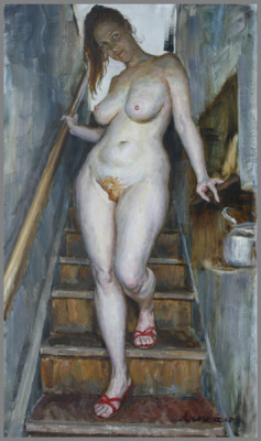 elpasha711:  Olga on the Stairs, 2009Viktor Lyapkalo 