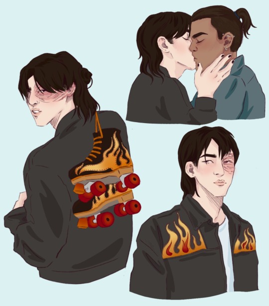 plaguedbyvisions:coloured some mullet zuko scans from my sketchbook
