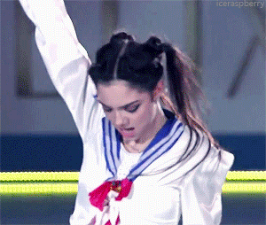 iceraspberry:Evgenia’s Sailor Moon Ehibition | World Team Trophy 2017