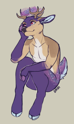 fur-and-stardust:I got a new sketch commission from @lukiri! Orion looks absolutely stunning! Thank you so so much! 