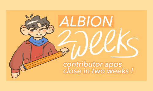 ALBION CONTRIBUTOR APPS CLOSE IN 2 WEEKS!Want to contribute to a Merlin fanzine? Look no further: we