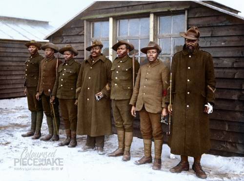 The South African Native Labour Corps in Jan 1919. In response to a British request for workers