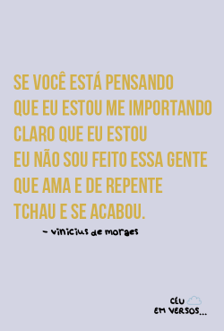 e eu achando que era o único. ê vinição,