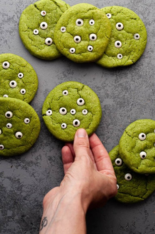 sweetoothgirl:matcha monster cookies