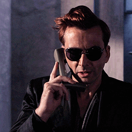 Crowley & Aziraphale + Calling Each Other On The Phone