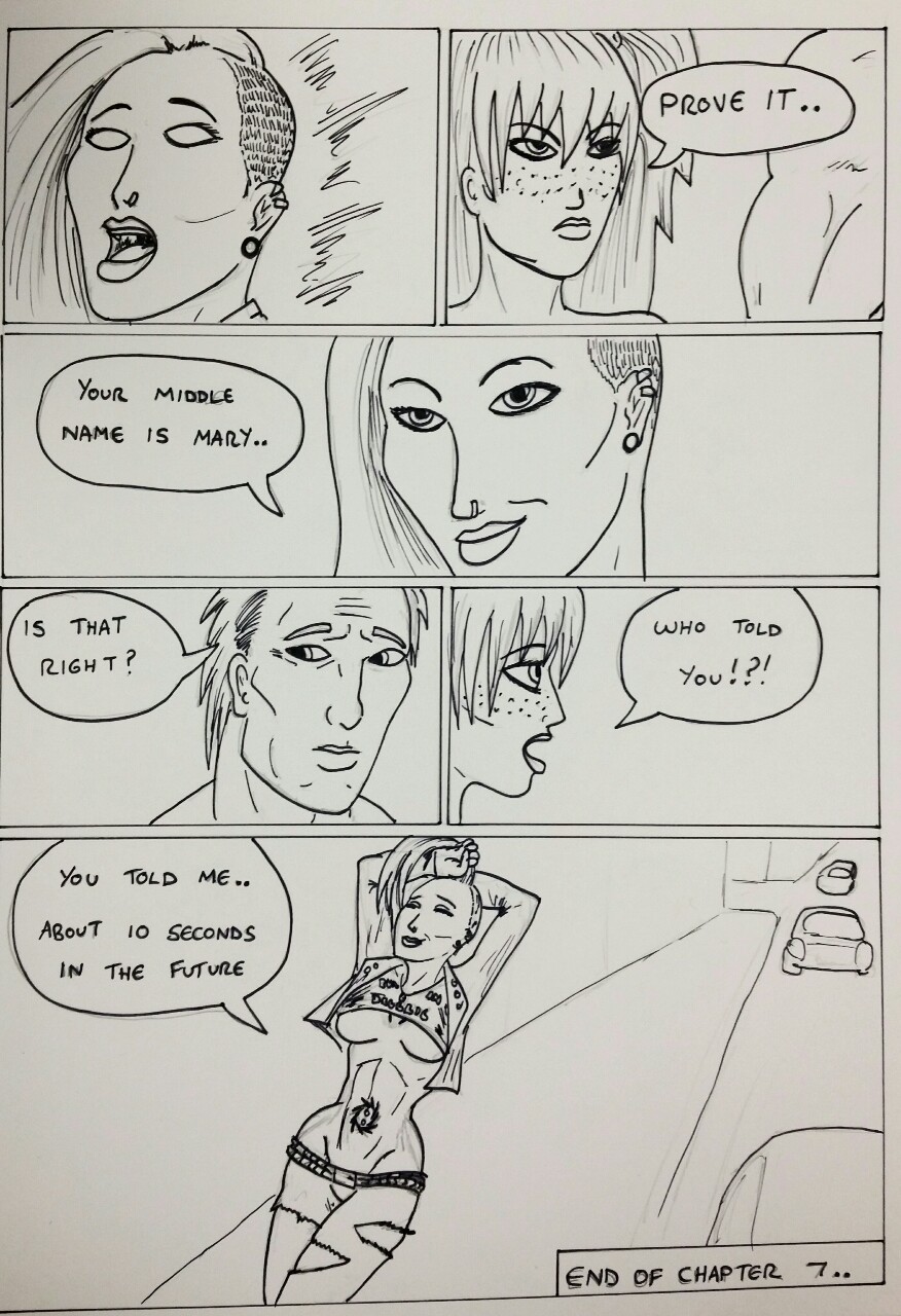 Kate Five vs Symbiote comic Pages 161 - 162  Preview of the next 2 pages. First one