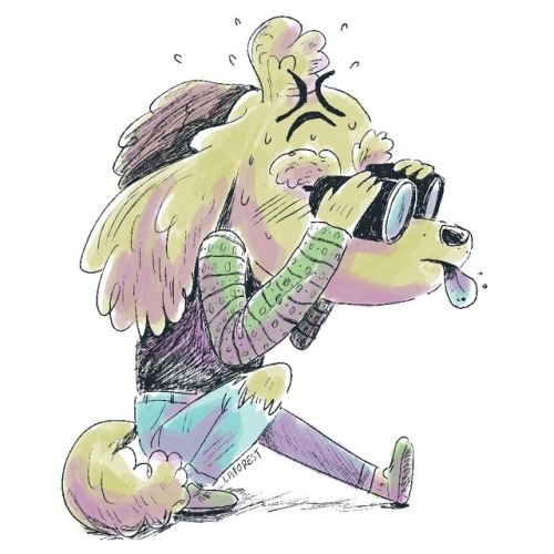 I made a bunch of mini digital &ldquo;marker&rdquo; drawings of dogs late last night&hel