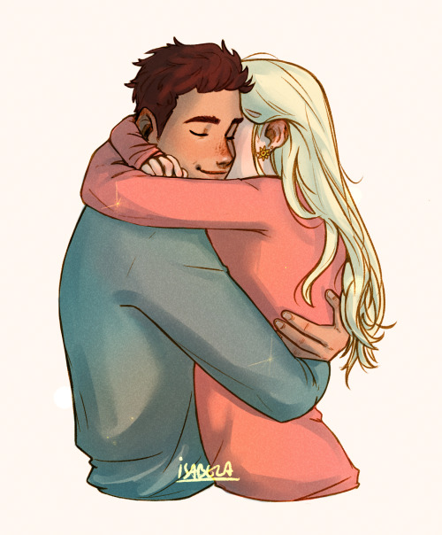 isabeladraws: i needed to cheer myself up so i colored this doodle of sunday and beck 