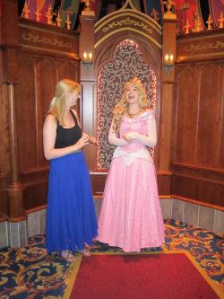 arkadycosplay:I found this picture of me making Princess Aurora laugh when I visited Disneyland a few years ago. I told her she was my favorite princess because she gets to nap through most of her story but still get the guy so she’s basically living