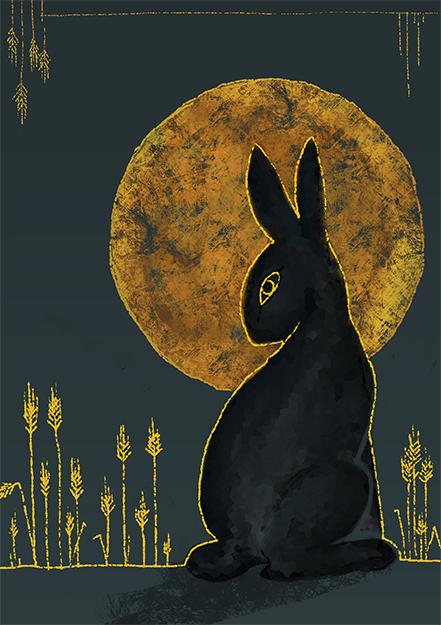 “– and the hare on the hill in the moonlight”