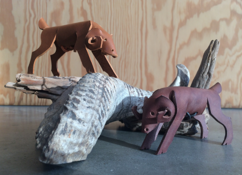 knekel: Handmade Leather Animal Figurines  Ram - Moose - Fox Use code FRIDAYFEAST16 for 10% off