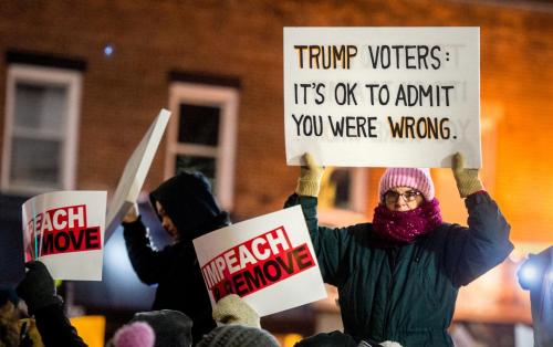 popolitiko: Protesters rally for Impeachment Thousands Brave Cold And Rain To Protest In Favor Of Tr