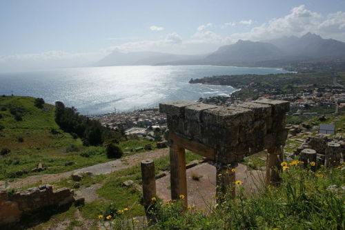 Views from the Roman city of Soluntum, Italy