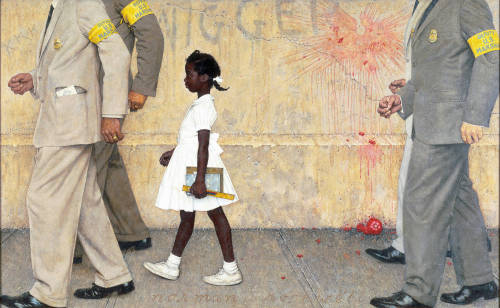 “The Problem We All Live With”Norman Rockwell sobre Ruby Bridgese “New Kids in the