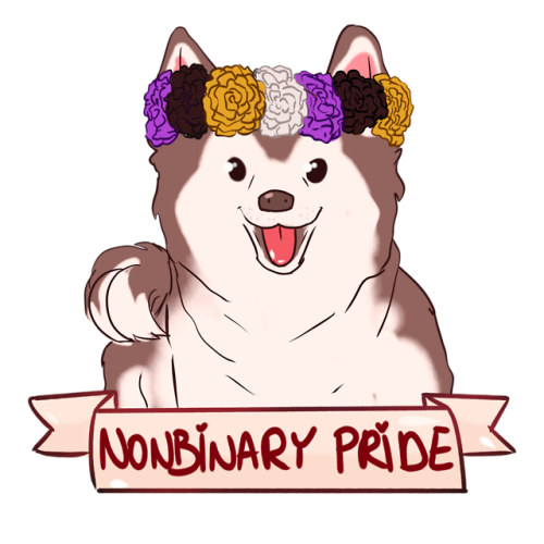 nicoryio: Happy Pride Month everyone!I combined my 2 fave things- doggos and being queer and that&rs