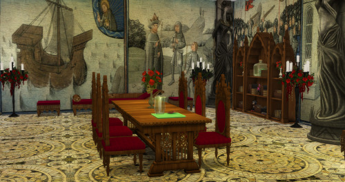 Conversion from TS3, Gothic furniture by LunaSimsLulamai.I do not know if the author allows the conv