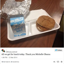 clevverbot:  hands0me–jackass:  utsuroichijo:   murasaki-me:  redsuns-n-orangemoons:  shybairnsget-nowt:  americas-liberty:  Students Fed Up With Michelle Obama’s School Lunch Overhaul — Menu-Item Snapshots Spell Out Why  Wow that is depressing. 