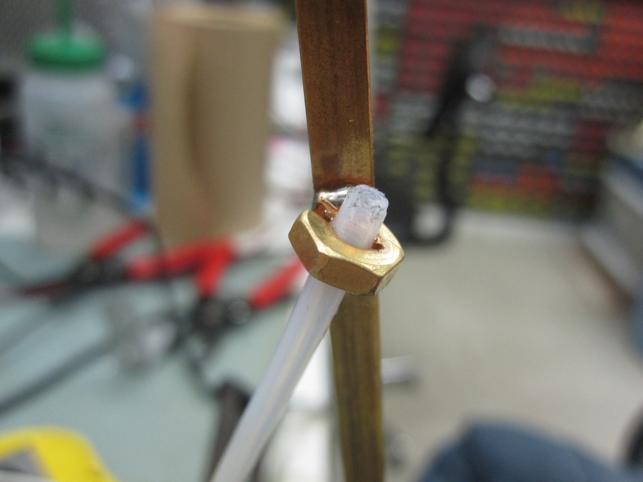 I needed to find a low cost, and easier to machine, single tube version of the Teflon