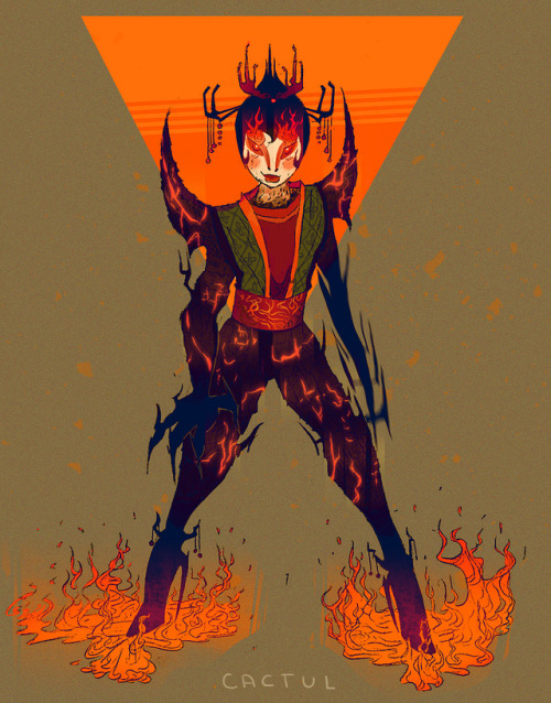 a different look on ashi’s aku-ified self (?? i guess lol idk)