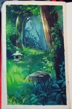 qinni:  on my deviantart Days 9 - 15/365 days, week 2 daily-drawing challenge. All done in gouache. last image for size comparison again :3 instagram | facebook 