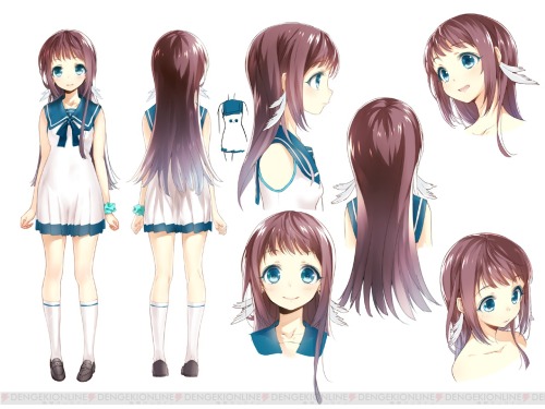 nagi-asu:  Character design of Nagi no Asukara characters Drawn by Buriki (illustrator)