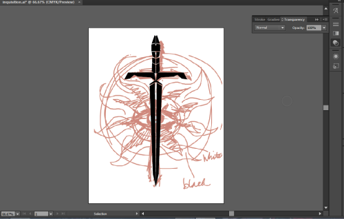 designing swords in illustrator is so much fun