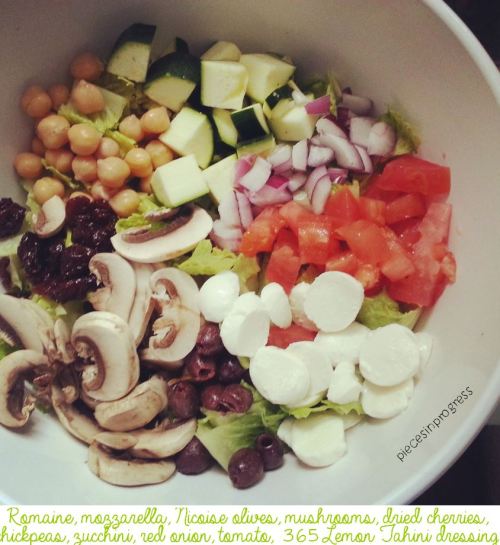 iwillbeskinny123:  piecesinprogress:  Every time I go to the mall, I always stop at the giant salad bar and wonder why salads there are better than what I make at home. Finally it hit me- I don’t have to chop anything and there are so many choices!