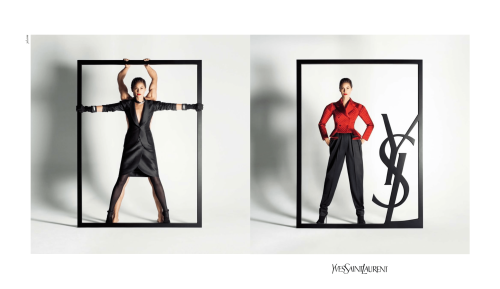 Yves Saint Laurent . Ad campaign FW0910Creative Director: Stefano PilatiPhotos: Inez van Lamsweerde 