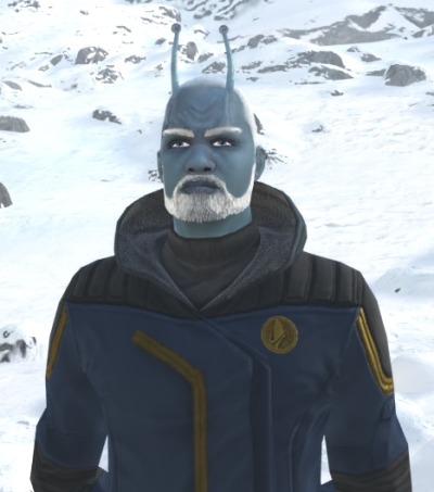 Been farting around in Star Trek Online for the first time in like a decade. Made a new starfleet character. As you can see, he’s an Andorian. His name is Tolethan (Tol for short) Ravek. I don’t really know from Andorian sexes (of which there are four) so he’s a he/they. Tbh I don’t think they ever thought that through beyond a throwaway line so it’s whatever.Likes: Peace, First Contacts, Capable Bridge Officers, Temperatures Below 0 C Dislikes: War, Secrets, Whatever’s Going On with Duty Officer Missions, Section 31, Mirror Universe Terrans, Temperatures Above like ~20 CSkills: Commanding a Defiant-style Tactical Escort to go pewpewpewpew!!!! And Glorious Melee Combat with a mek’leth since I don’t think they make an ushaan-tor in-game.  #Jake plays Star Trek Online  #Jakes dumb characters #Tol Ravek #He looks a bit like Dennis Haysbert to me  #Dennis Haysbert of like twenty years ago anyhow