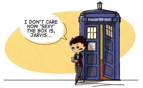 darcywho:  beahappywho:  The Avengers and The Doctor  WHO INTRODUCED LOKI TO THE DALEKS.  