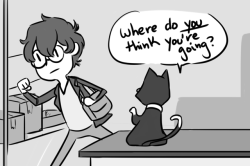 ask-chairkun:  Cat ruins local man’s social life.