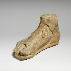 the-met-art: Limestone right foot, Greek