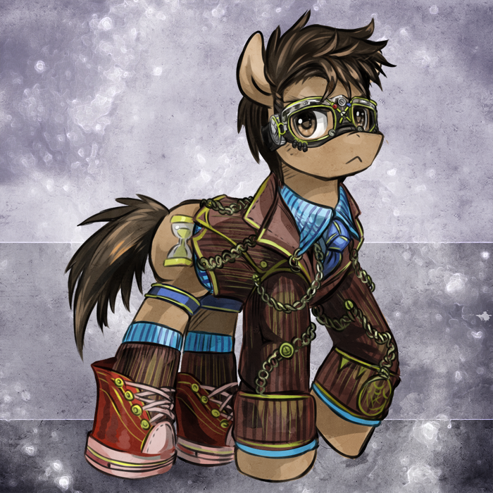askclockwisewhooves:  A clockwise vision of pony 10th Doctor :3 (done in yesterdays