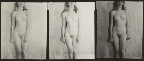 acetylene-eyes: [↑] Francesca Woodman - Untitled (1980); [↓] Anna Malina - Untitled (2014) Juxtaposition as commentary 