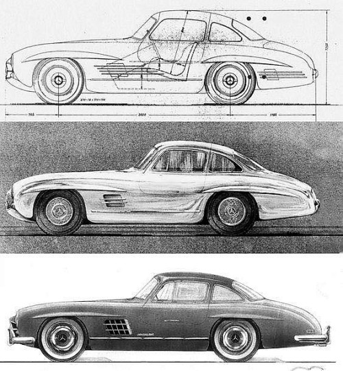 frenchcurious:Mercedes-Benz 300 SL - source Vintage Automobile Dealerships and Automobilia.