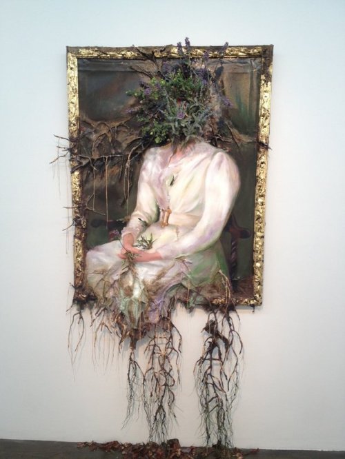 Valerie Hegarty (American, b. 1967, Burlington, VT, USA) - Woman In White (+ details), 2012  Canvas,