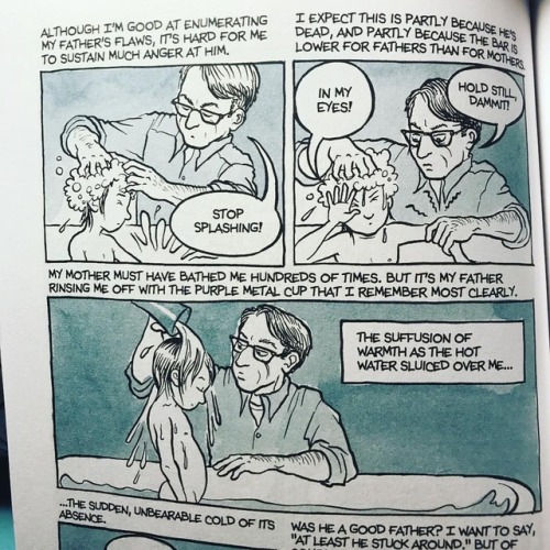 Father&rsquo;s Day reading. #funhome #alisonbechdel #graphicnovel