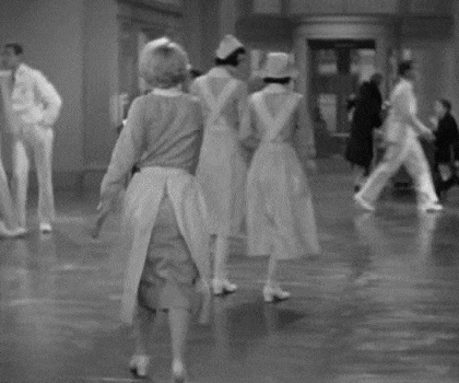 spicyhorror:Joan Blondell and Barbara Stanwyck in ‘Night Nurse’ (1931) dir. by William A. Wellman,