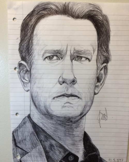 #robertlangdon #tomhanks #davincicode #angelsanddemons #biro #drawing