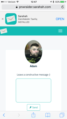 https://pnwraider.sarahah.com   Boredom strikes