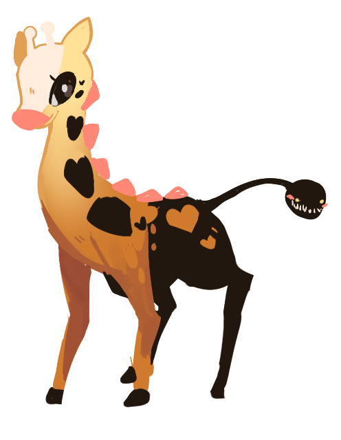 arcevaus:  quick girafarig scribble while i claw my eyes out hatching absols  because