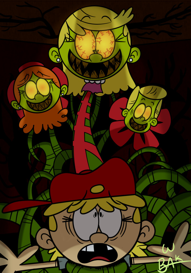 Drawlloween Day 2: Creature from the black legume.She is mean and now is green!Got inspiration from lot of fan art from Little...