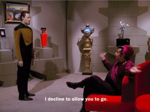 ace-aro-fandroid:He is so polite and preciousFrom Star Trek: The Next Generation, S3 E22 “The Most T
