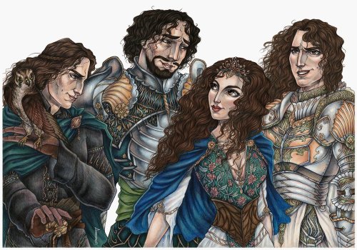 Tyrell kids: Willas, Garlan, Margery, Loras
