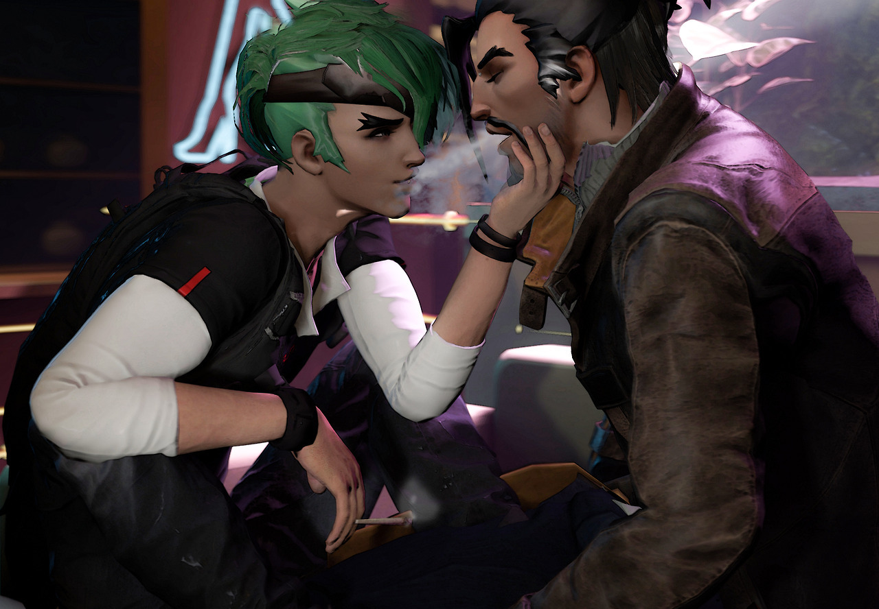 handsoapsnoodles:  Interesting twist on their story where Hanzo doesn’t kill Genji