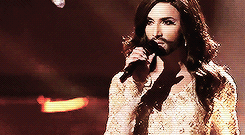 kaeandlucy:  kaniehtiio:  have you accepted conchita wurst as your lord and saviour?   Incredible!  She’s fabulous. And fuck those neanderthal politicians who tried to ban her from the competition. 