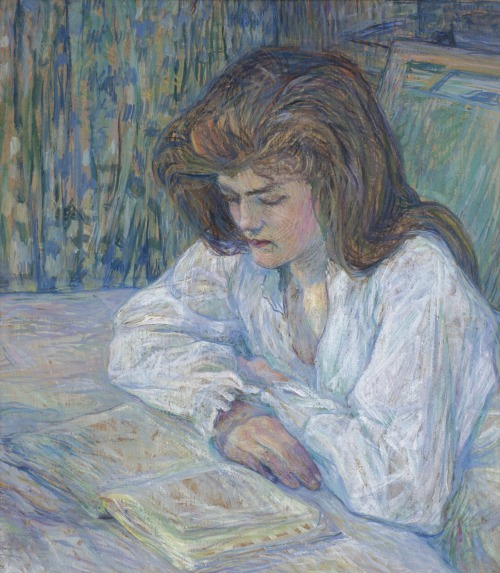 Henri de Toulouse-Lautrec (French, 1864-1901), “La liseuse”.Follow Arcadia Art on Wordpress.